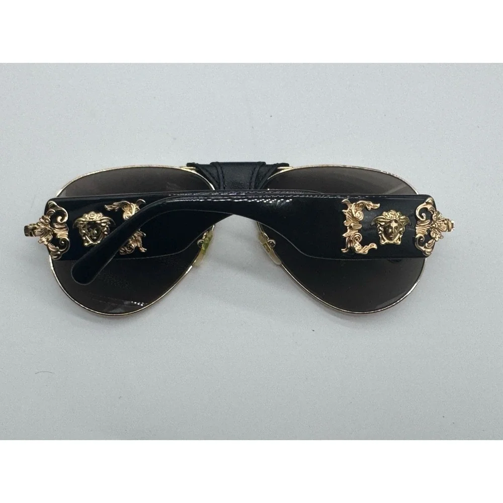 Versace VE2150Q Gold/Light Brown‎ Mirror/Dark Gold Sunglasses